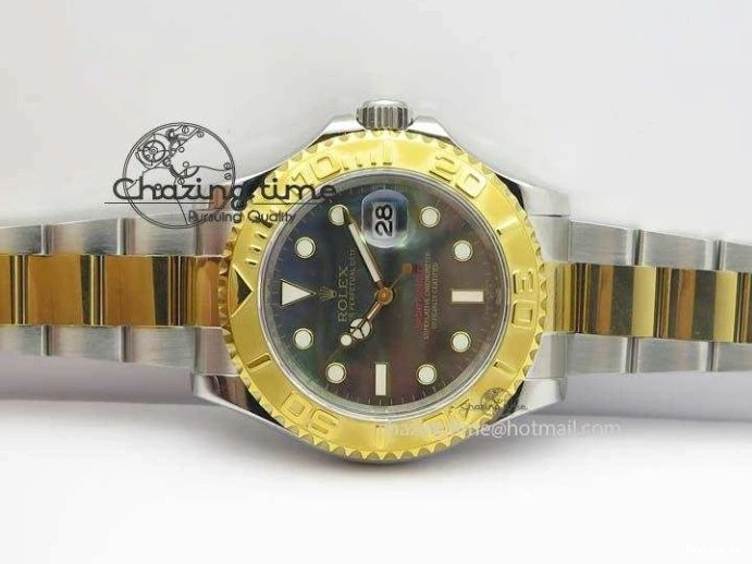 1227 MultiPurpose Yacht-Master 116622 JF Best Edition SS YG Gray MOP Dial On Bracelet A 3863